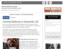 Tablet Screenshot of erniehamiltonlaw.com